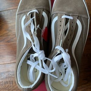 Brown old skool vans